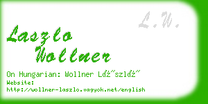 laszlo wollner business card